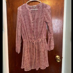 Forever 21 Sheer Patterned Dress